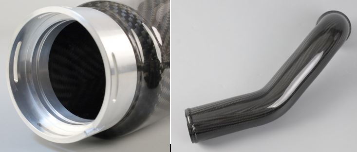 Dry carbon fiber pipe